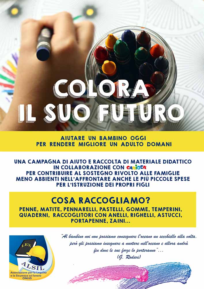 Colora il suo futuro | Alsil Onlus