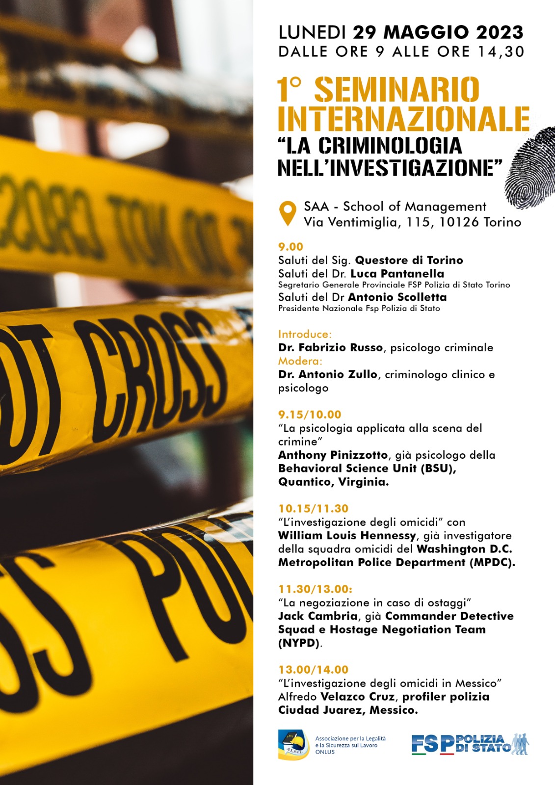 Seminario internazionale "La criminologia nell'investigazione"